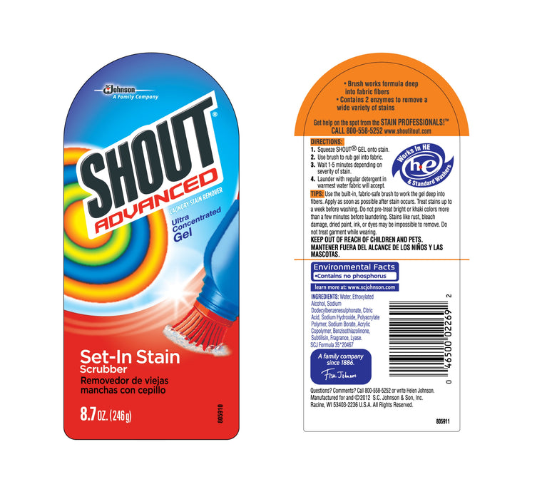 Shout Advanced Ultra Concentrated Gel Brush, 8.7 Ounce