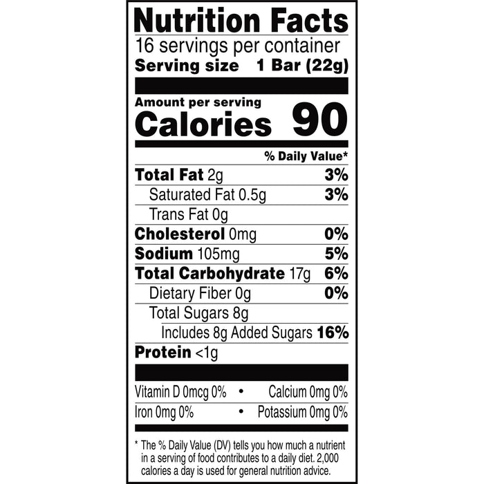 Rice Krispies Treats Marshmallow Snack Bars, Kids Snacks, School Lunch, Value Pack, Original, 12.4oz Box (16 Bars)
