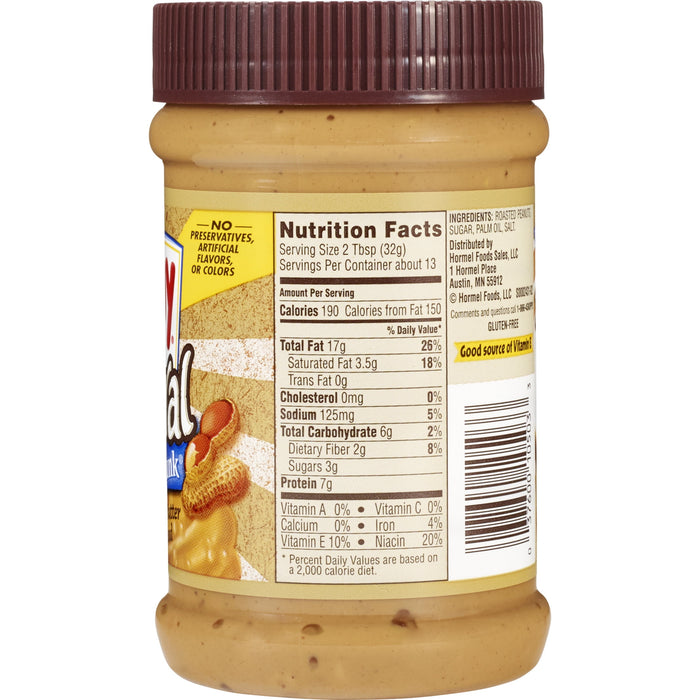 Skippy Natural Peanut Butter, Super Chunky, 15 oz BB. 12/28/2024