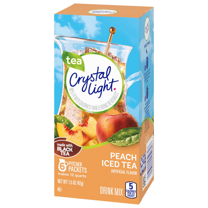 Crystal Light Peach Tea Drink Mix (12-quart), 1.5-ounce Packages