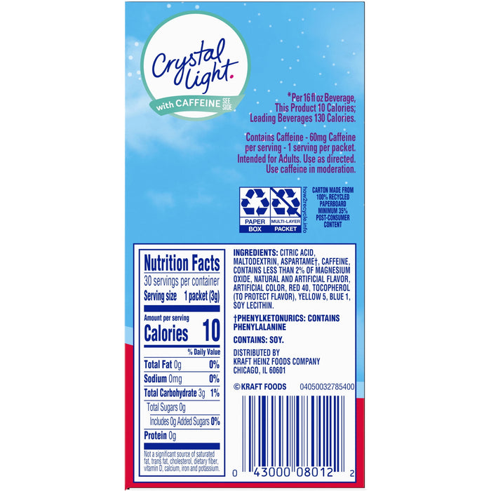 Crystal Light Wild Strawberry 30 Packets, 3.3 Oz. (Pack of 1)