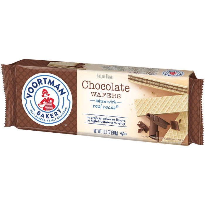 Voortman Bakery Chocolate Wafers, 30 Count