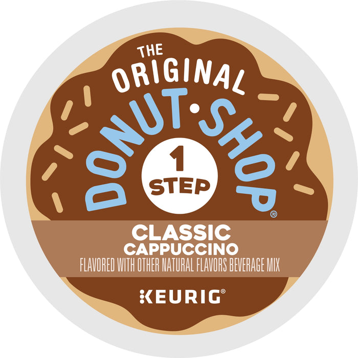 The Original Donut Shop One Step Classic Cappuccino Flavored K-Cup Coffee Pods