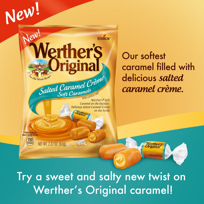 Werther's Original Hard Caramel Candy, Made with real butter and fresh cream, Individually wrapped 5.5 oz Bag