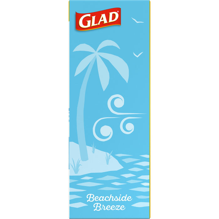 Glad OdorShield Small Drawstring Trash Bags - Febreze Beachside Breeze 4 Gallon - 34 Count