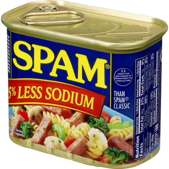 SPAM 25% Less Sodium, 12 Oz