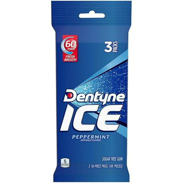 Dentyne Ice Peppermint Sugar Free Gum 16 Pieces