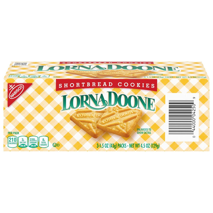 Nabisco Lorna Doone Shortbread Cookies, Thick, Rich and Buttery 1.5 oz Pack