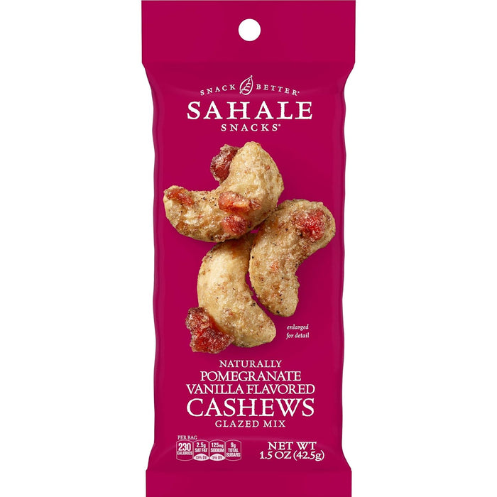 Sahale Snacks Cashews Glazed Nuts Mix Pomegranate & Vanilla - 1.5 oz