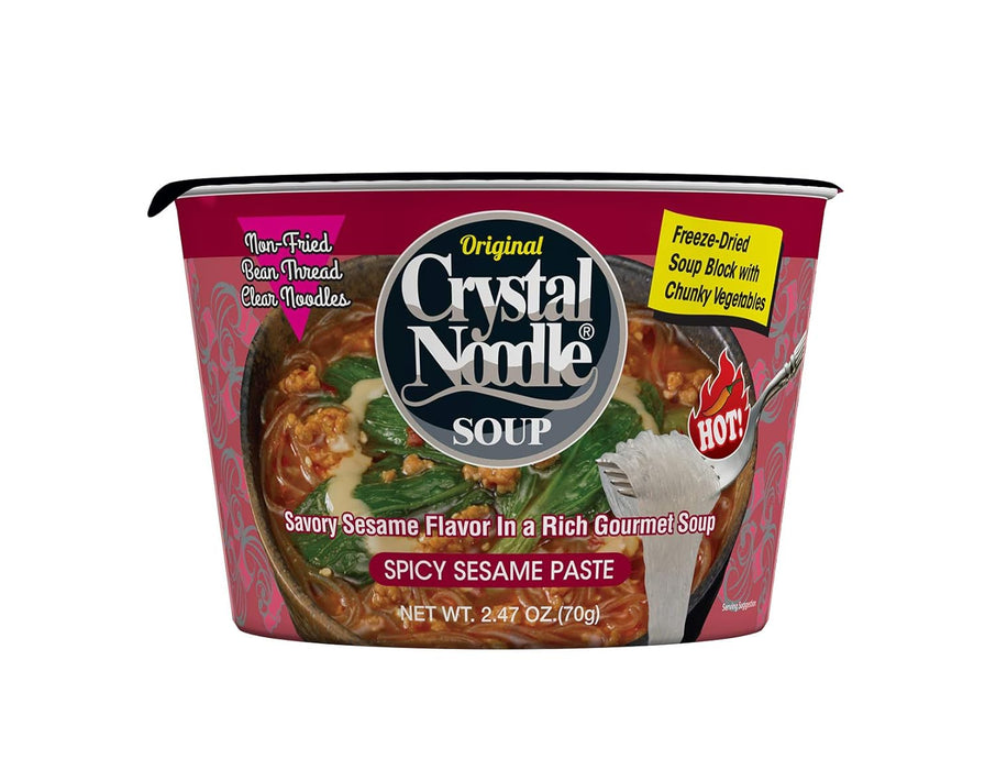 Crystal Noodle Spicy Sesame Paste, 2.47 oz Cardboard Cup