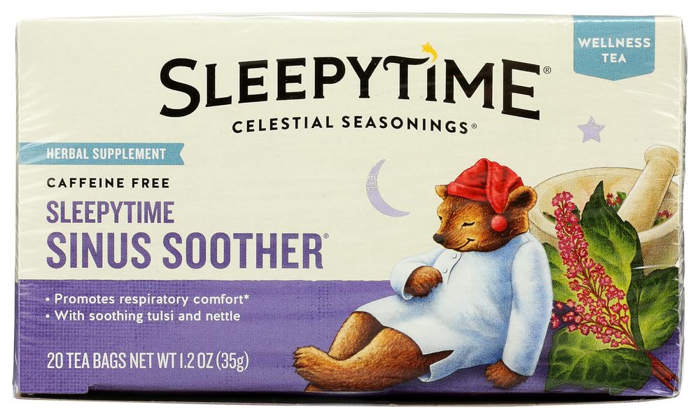 Celestial Seasonings Wellness Tea Sinus Soother Spearmint, 20 Count