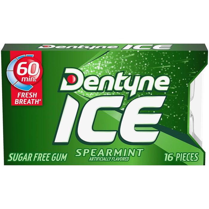 Dentyne Spearmint Chewing Gum, Sugar Free, 16 PC