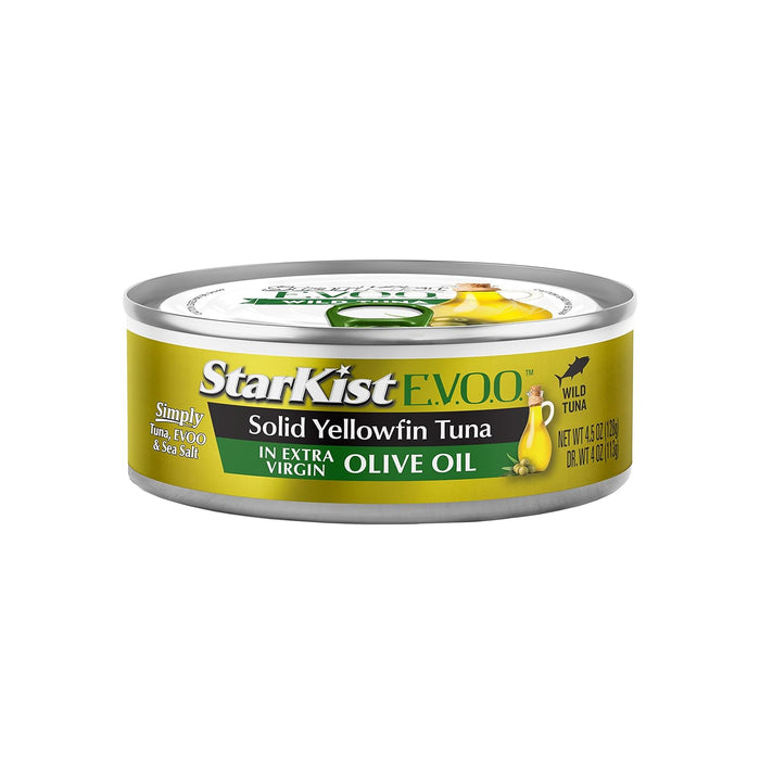 StarKist E.V.O.O. Solid Yellowfin Tuna in Extra Virgin Olive Oil, 4.5 Oz