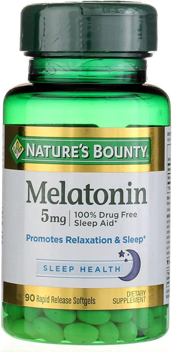 Nature's Bounty Melatonin 5mg, 60 Softgels