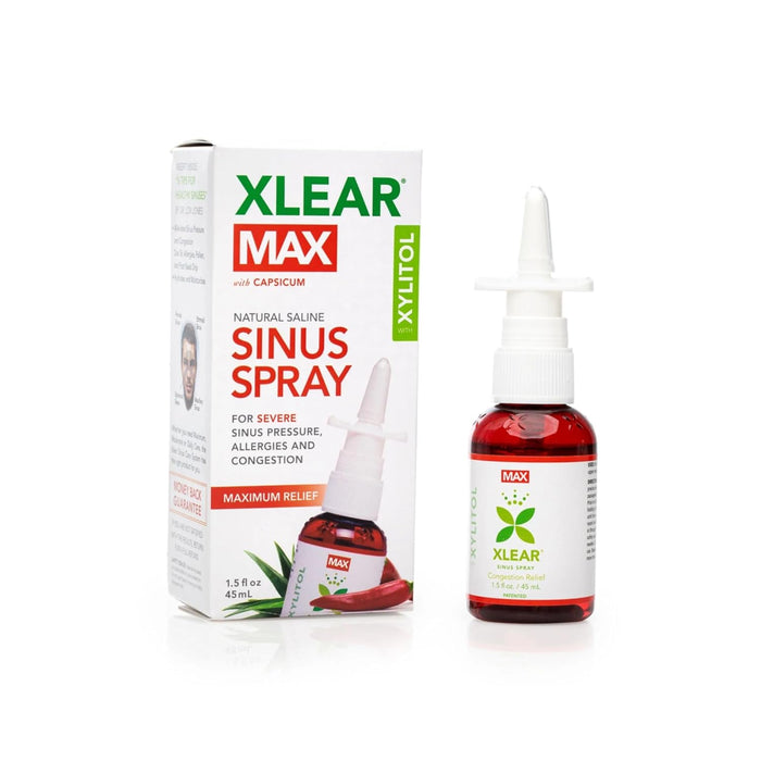 Xlear - Natural Saline Sinus Spray Max - 1.5 fl. oz.