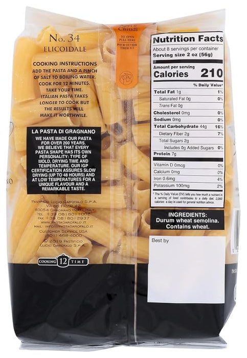 Garofalo No.34 Elicoidali Pasta, 16 oz