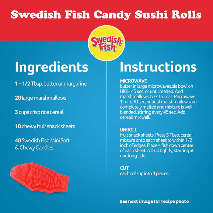 Swedish Fish - Mini Assorted Chewy Candy 1.8 lb