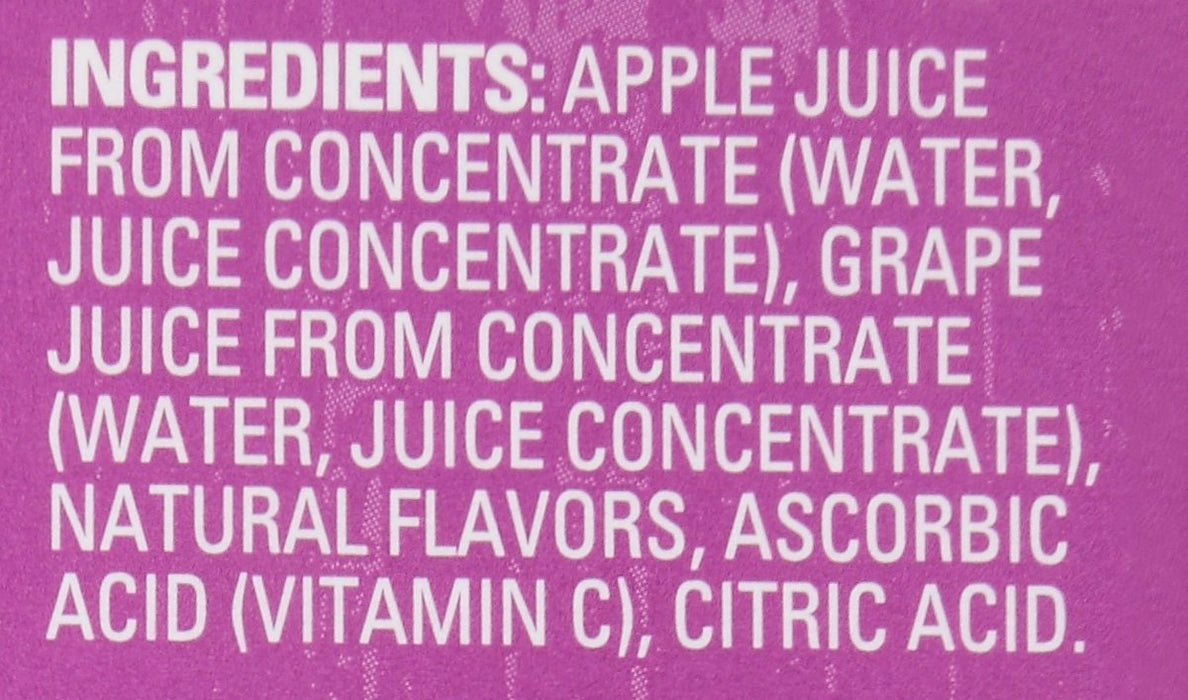 Juicy Juice Grape 100% Juice, 6.75 fl oz - Pack of 8 (54 oz in total)