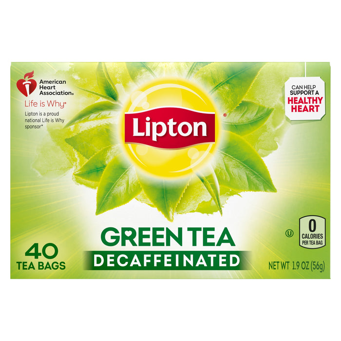 Lipton - Green Tea Bags Decaffeinated 40.00 ct