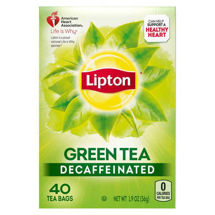 Lipton - Green Tea Bags Decaffeinated 40.00 ct