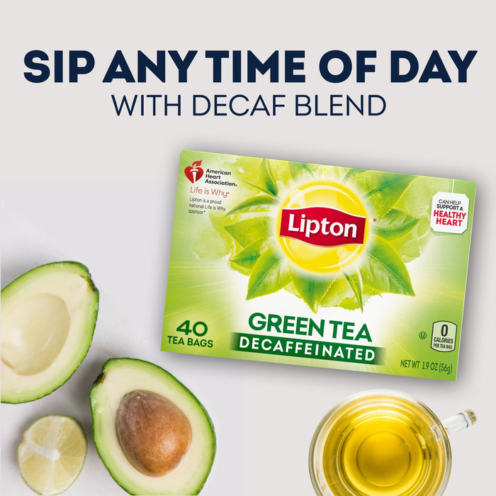 Lipton - Green Tea Bags Decaffeinated 40.00 ct