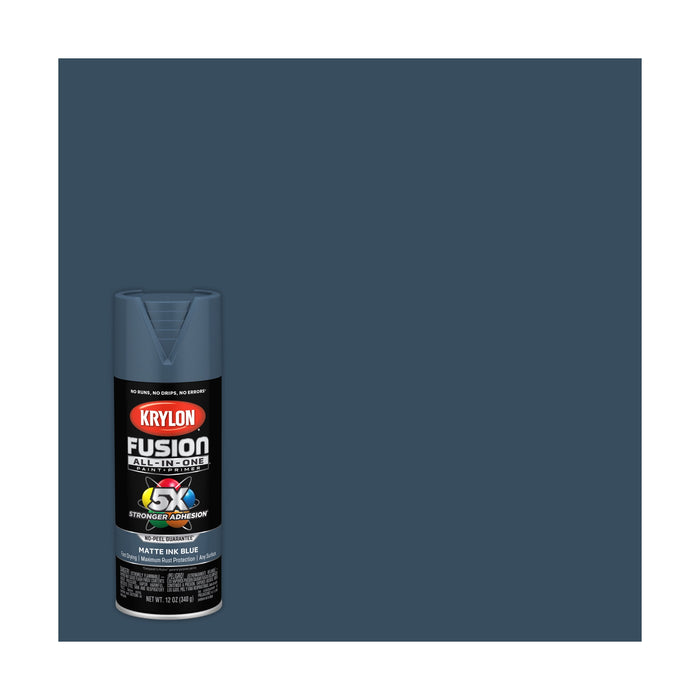 Krylon 12 oz Fusion Matte Ink Blue