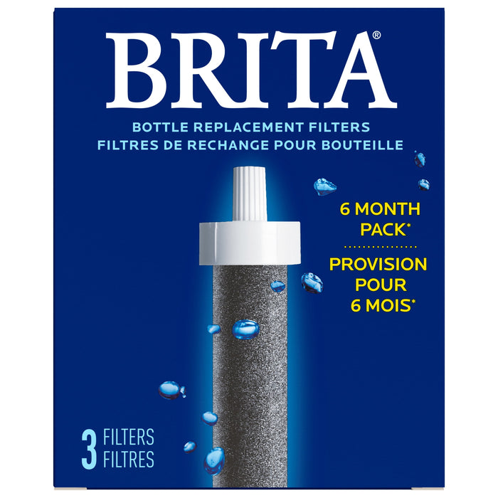 Brita 3ct Bottle Filter - Black