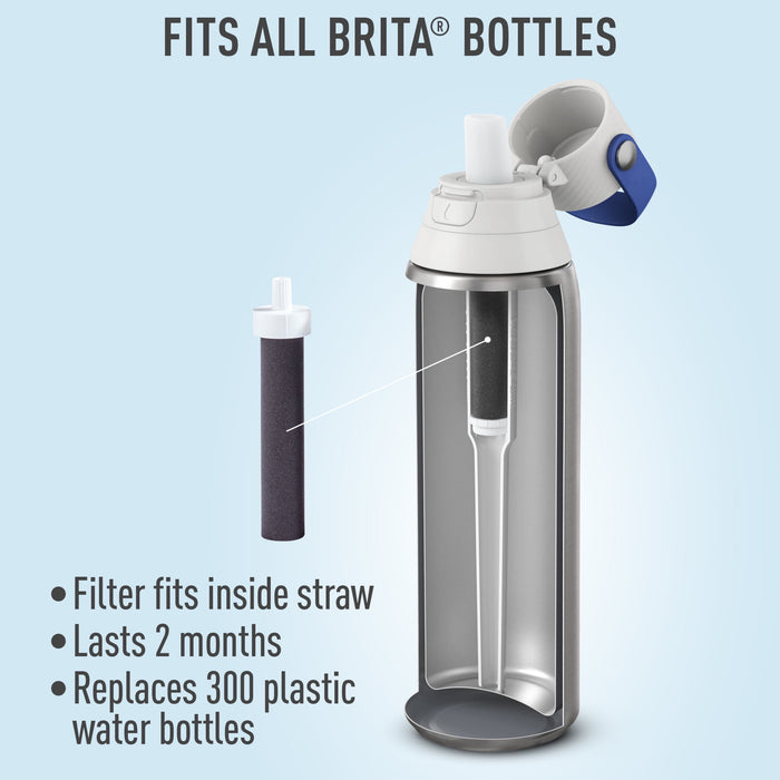 Brita 3ct Bottle Filter - Black