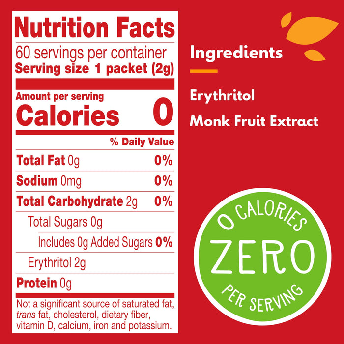 Truvia Monk Fruit Packets - 4.23oz