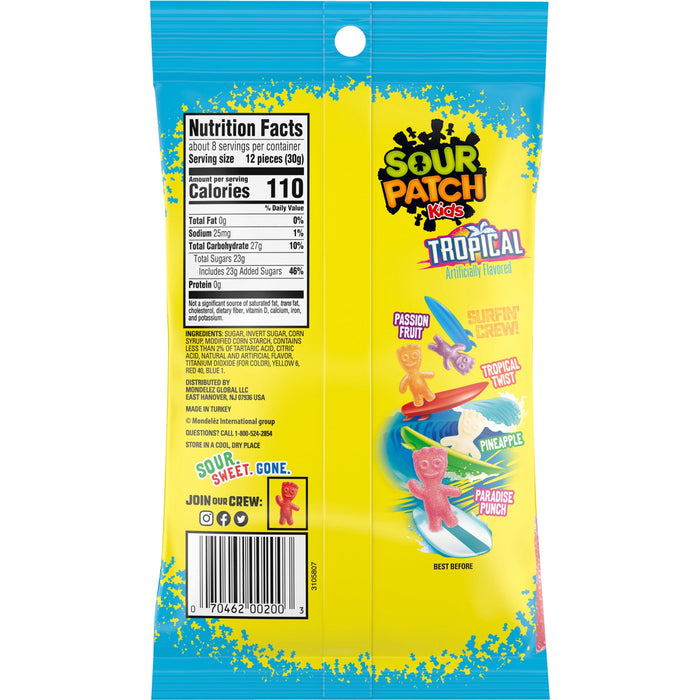 Sour Patch Tropical Chewy & Gummy Candy - 8oz