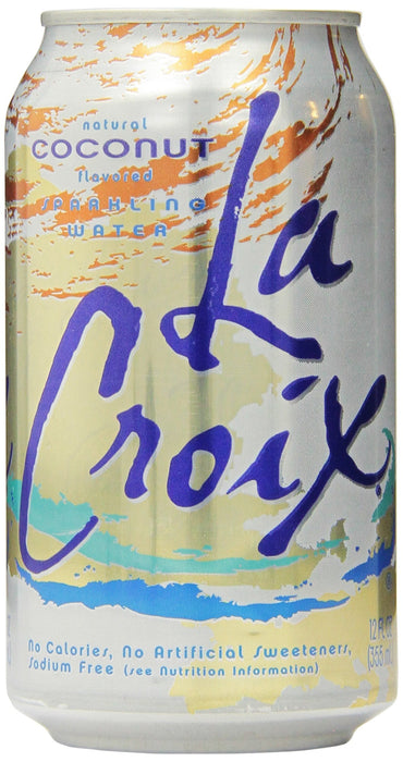 Lacroix Sparkling Water, Coconut, 12 Count