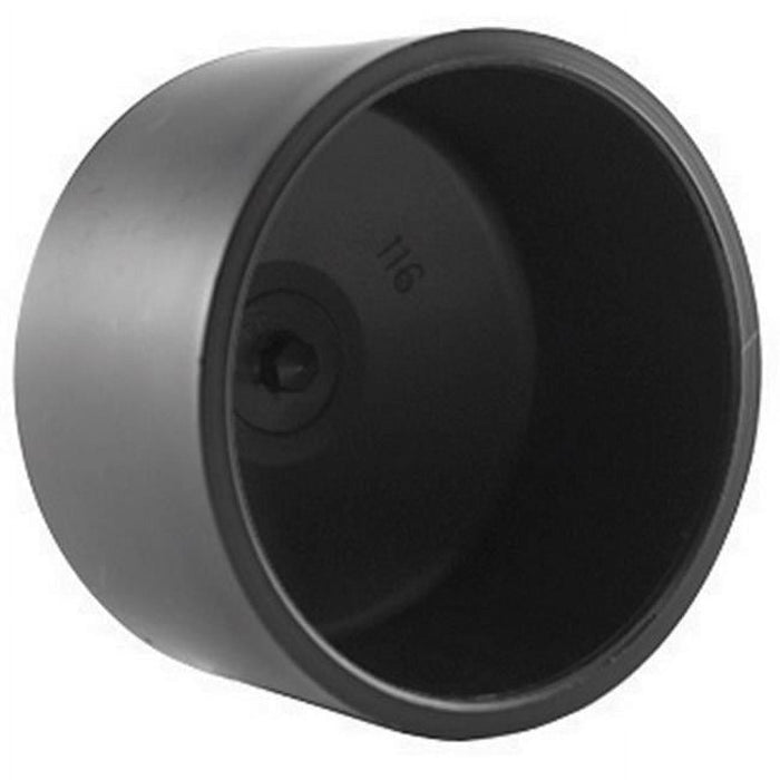 Charlotte 116 Black ABS Socket Cap, 2"