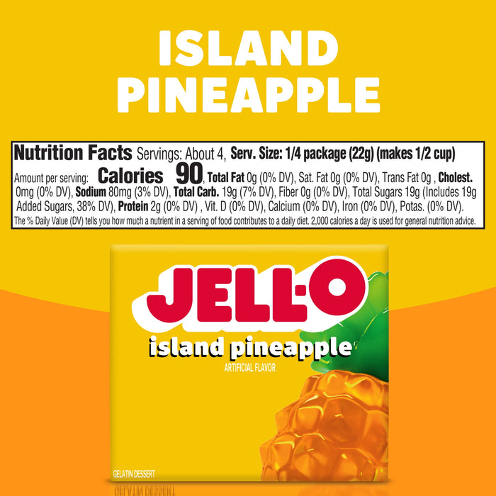 JELL-O GELATIN PINEAPPLE 3 Oz