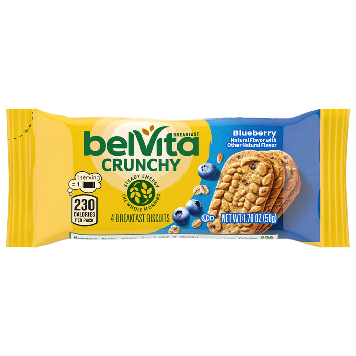 Belvita Breakfast Biscuits, Blueberry, 1.76 Oz Pack