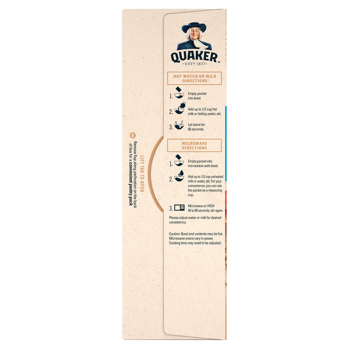 Quaker Lower Sugar Variety Pack Oatmeal - 9.3oz