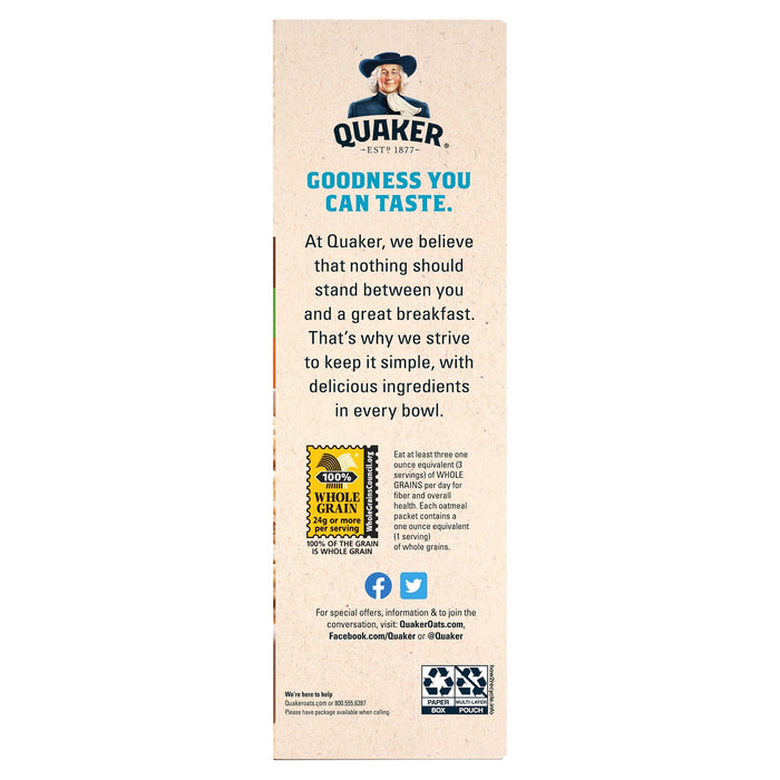 Quaker Lower Sugar Variety Pack Oatmeal - 9.3oz