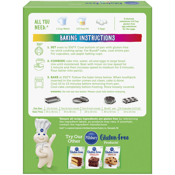 Pillsbury Gluten Free Funfetti Cake Mix with Candy Bits - 17oz