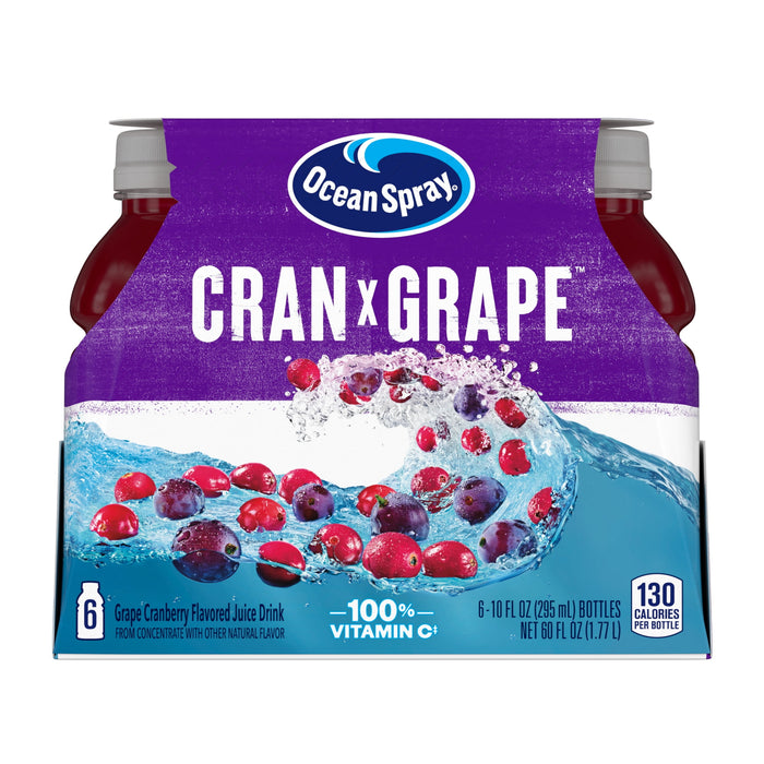 Ocean Spray Juice, Cran-Grape, 10 Fl Oz, 6 Ct