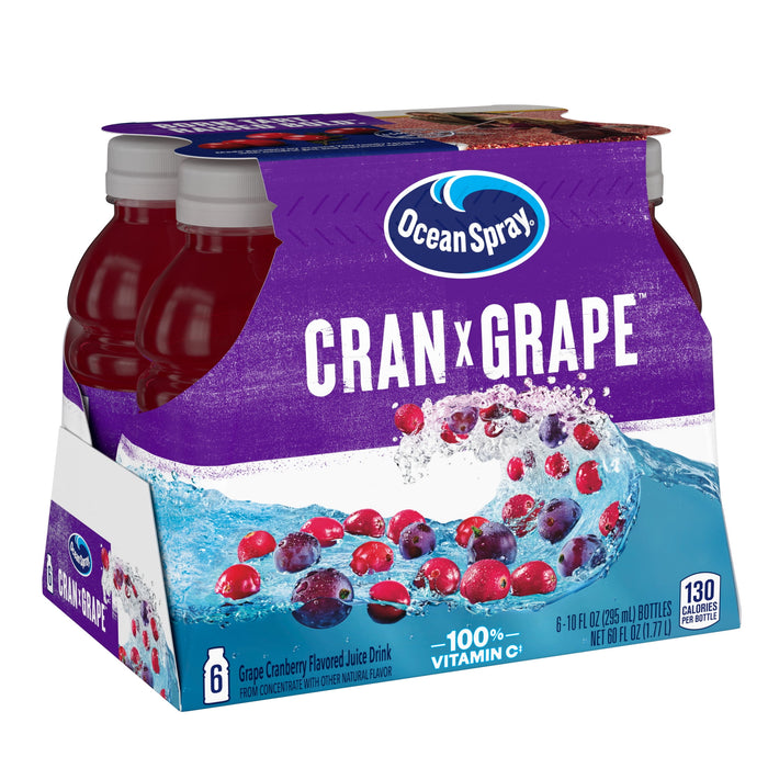 Ocean Spray Juice, Cran-Grape, 10 Fl Oz, 6 Ct