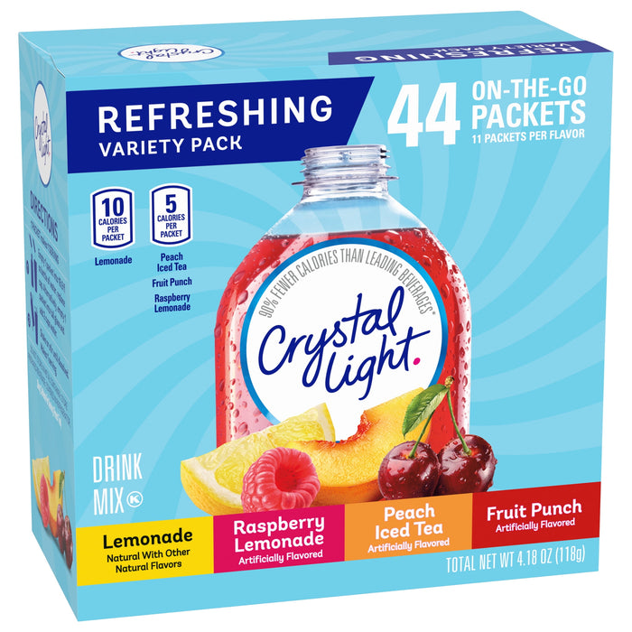 Crystal Light On The Go Variety Pack - 44ct Packets