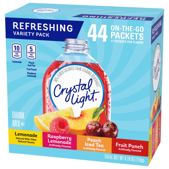 Crystal Light On The Go Variety Pack - 44ct Packets