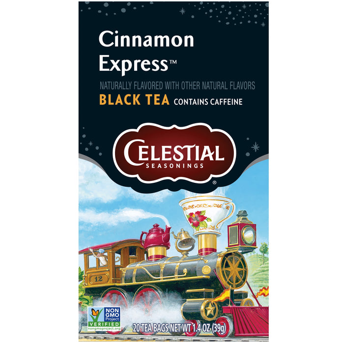 Celestial Seasonings Cinnamon Express Black Tea Bags, 20 Count Box