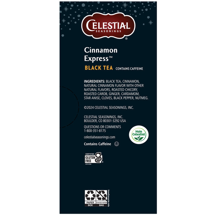 Celestial Seasonings Cinnamon Express Black Tea Bags, 20 Count Box