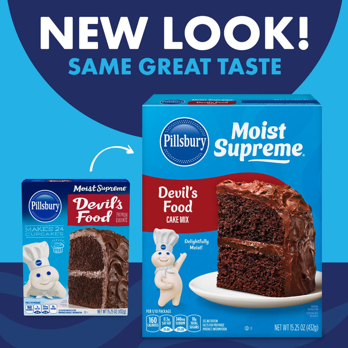 Pillsbury Moist Supreme Devil's Food Cake Mix - 15.25oz