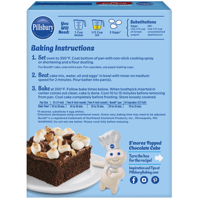 Pillsbury Moist Supreme Devil's Food Cake Mix - 15.25oz