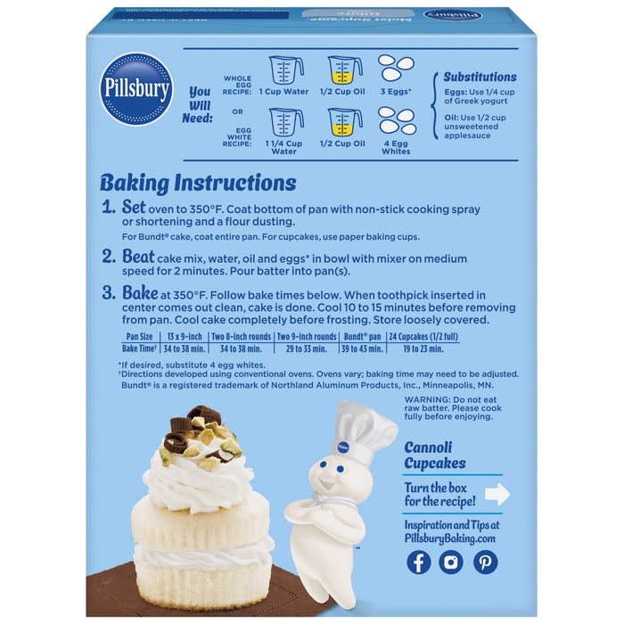 Pillsbury Moist Supreme White Cake Mix - 15.25oz