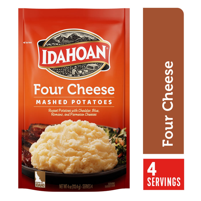 Idahoan Four Cheese Mashed Potatoes 4 oz Pouch