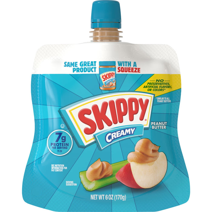 SKIPPY Creamy Peanut Butter 6 oz Squeeze Pack