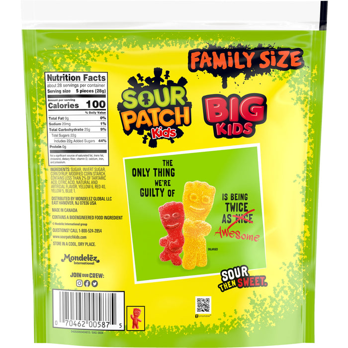 SOUR PATCH KIDS KIDS ASSORTED SOFT CANDY 1.7 LB