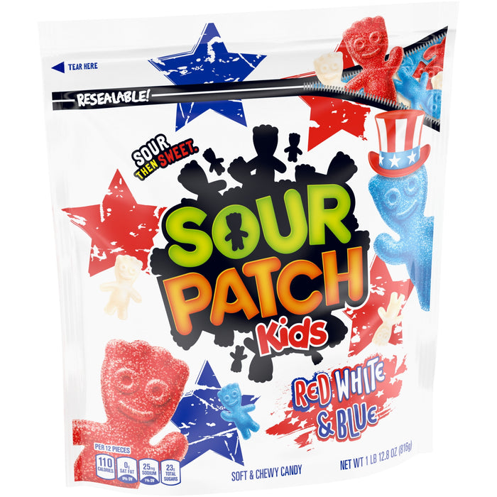 Sour Patch Kids, Red, White and Blue Bag, 1.8 oz